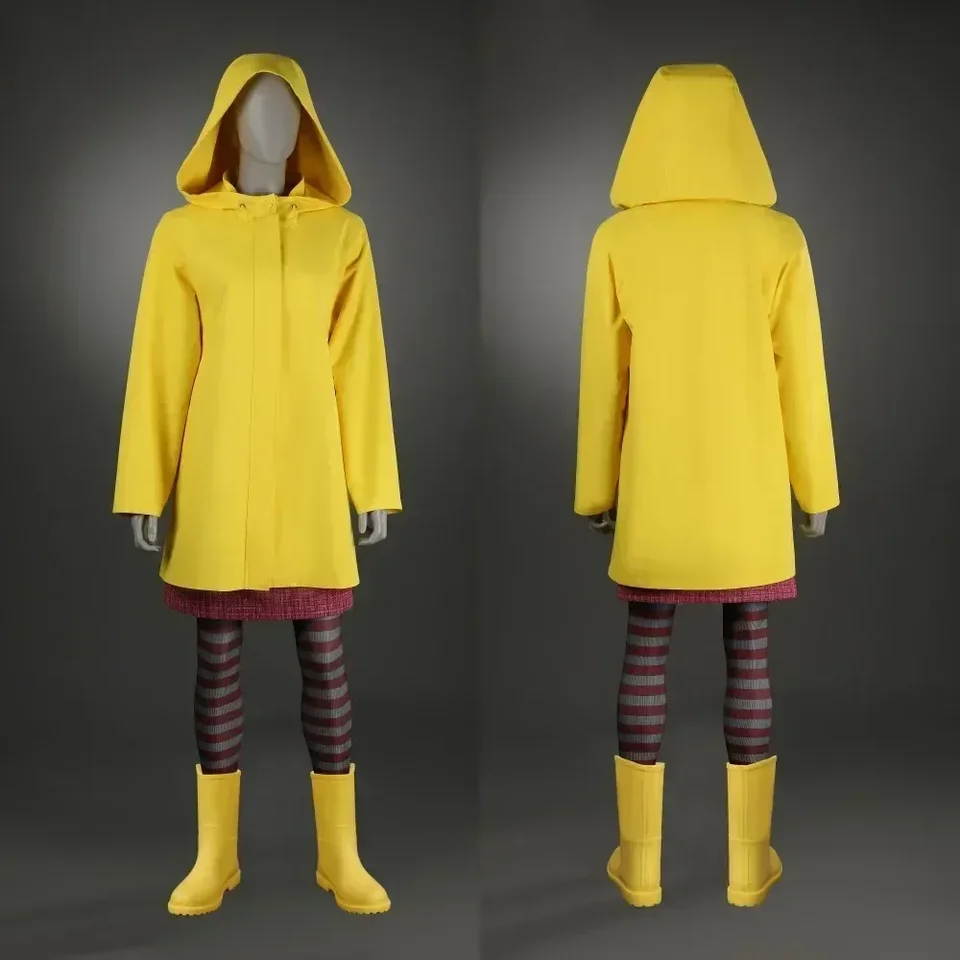 Coraline & The Secret Door Caroline Cosplay kostým žltý kabát sukňu sukň