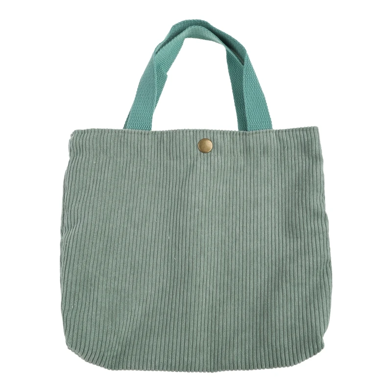 Corduroy Canvas obed s kabelkou masívne farebné rebrované úložné priestory