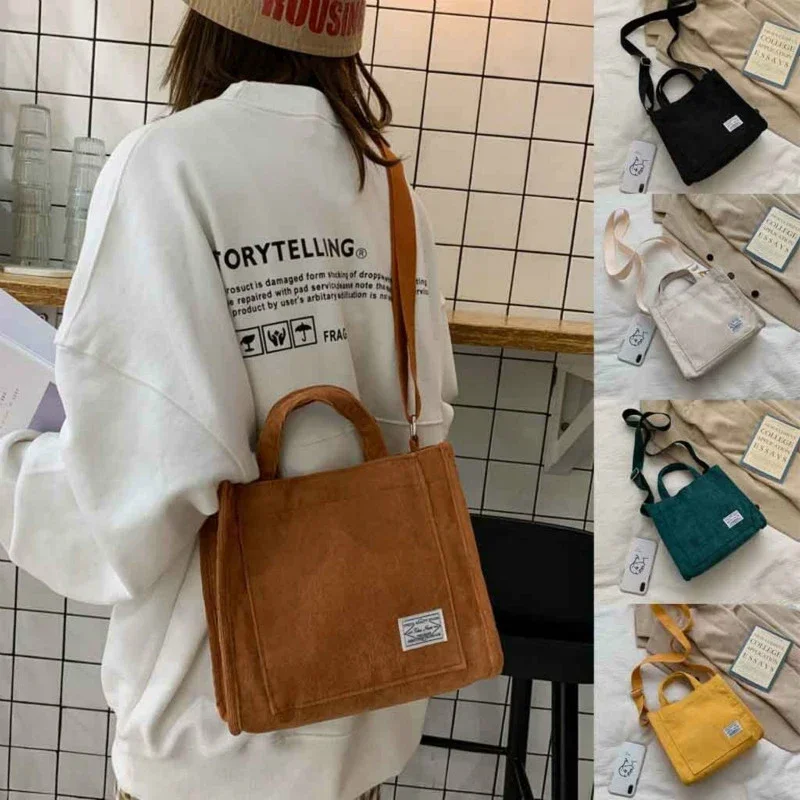 Corduroy Luxusný dizajnér kabelka s jedným ramenným taškou masívna farba spona Messenger taška štvorcová taška Crossbody Tašky pre ženy