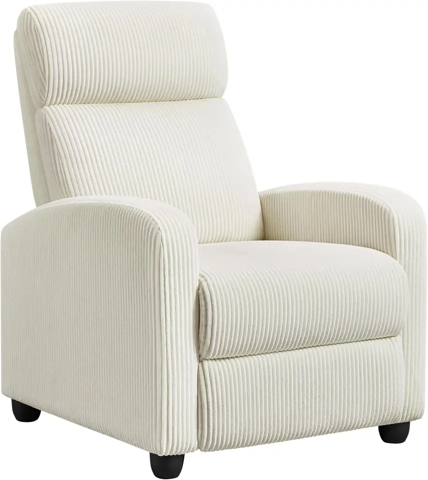 Corduroy Recliner Stolil Single Sofa Home Theatre sedenie nastaviteľné moderné kreslo kresla do obývacej izby Spálňa domáceho kina