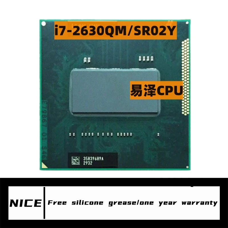 Core i7 2630qm 2,0 GHz 4-jadrová 8-stopka 6 MB Socket G2 Notebook CPU procesor prenosného počítača SR02Y