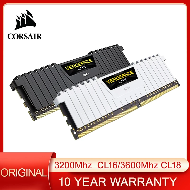 Corsair Vengeance LPX DDR4 RAM 8GB 16 GB 32 GB 3200MHz CL16 Intel XMP 2.0 3600MHz CL18 počítačová pamäť pre eSports Work Computer