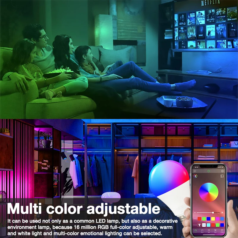 Corui tuya wifi Zigbee inteligentné dojateľné kúzla Magic Bulb E14 E14 GU10 RGBCW LED žiarovka pre aplikáciu SMART LIFE APP Alexa Google HOME YANDEX ALICE
