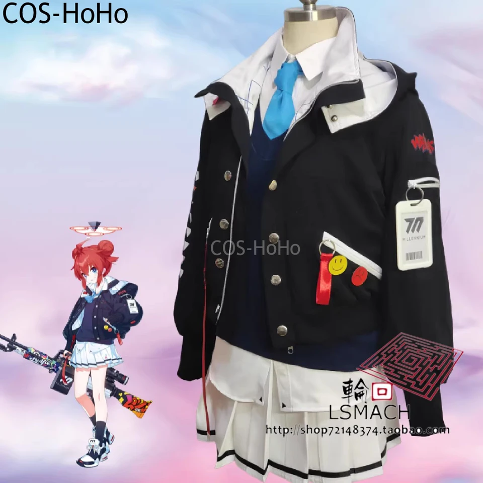 Cos-hoho modrý archív konuri maki herný oblek milý uniformný cosplay kostým Halloween Party rola rola hre