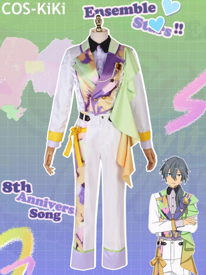 Cos-Kiki Ensemble Stars 8. výročie pieseň Tenma Mitsuru/Kazehaya Tatsumi/Yuuki Makoto Cosplay Cosplay kostým Halloween Party Outfit