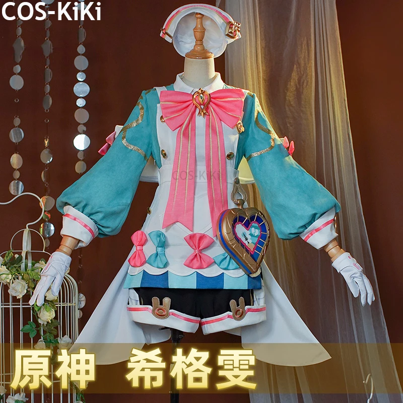 Cos-kiki genshin dopad Sigewinne Game Suit Nifty Lovely Maid Cosplay kostým Halloween Party rola hre outfit Women xs-xxl