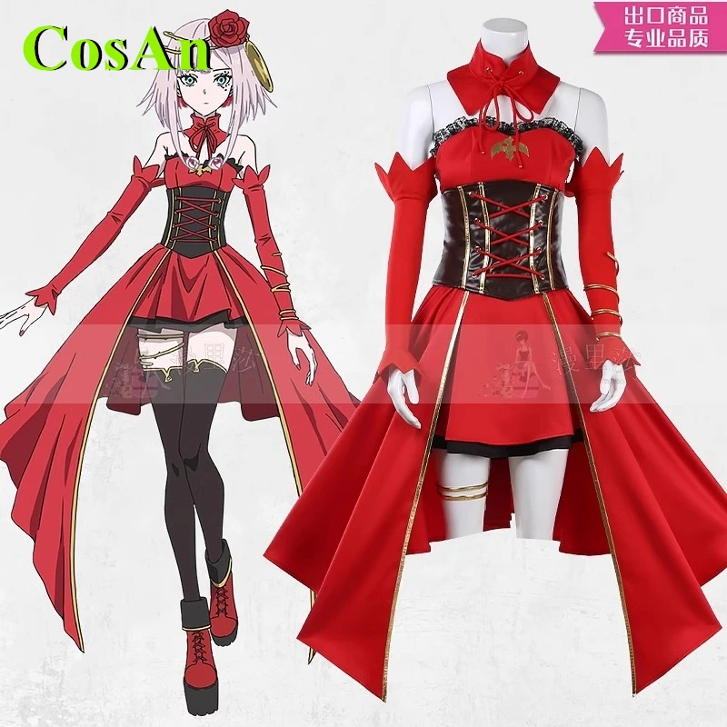 Cosan Anime Takt Op.Destiny osud Cosplay kostým Sladké elegantné červené uniformy Ženské mužské aktivity Party