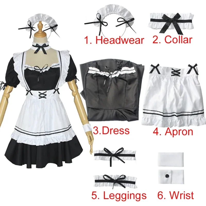 Cosbao Anime Miracle Nikki Cafe Maid Cosplay šaty halloween karneval kostým pre ženu loli veľkosť s-xxxl