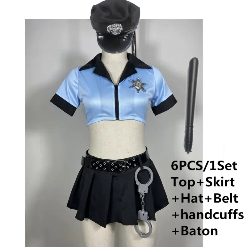 Cosbao cosplay ženy sexy nezbedné spodné prádlo policajné kostýmy sada Halloween Party Policajt dôstojník uniformy erotické nočné kluby ds pódium o