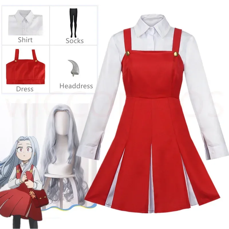 Cosdea Anime Boku no My Hero Academia Season 4 Eri Cosplay kostým Uniforma šaty Halloween kostým parochňa roh s plným set outfit