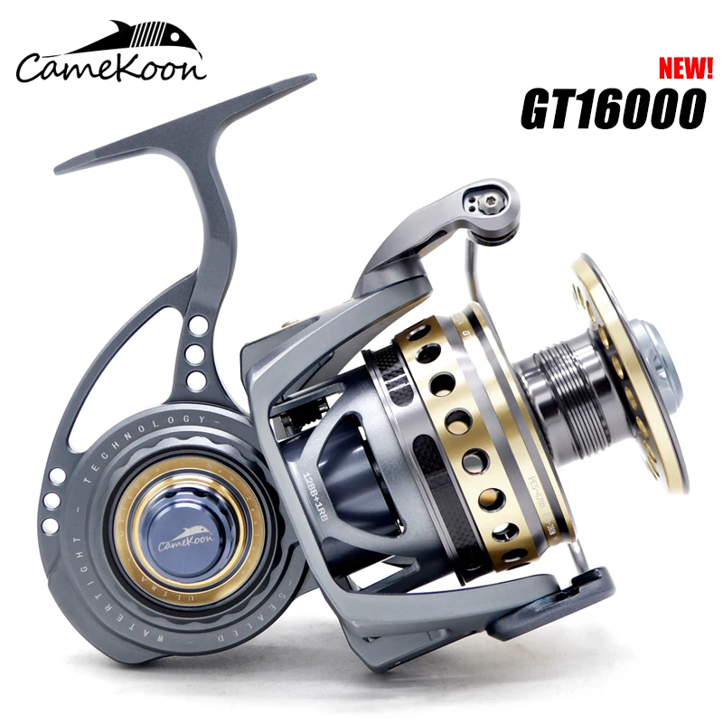 Cosekoon Všetky hliníkové tuniaky Bluefish Bigfish Spinning 30 kg uhlíkového ťahu 12+1 ložiská slaná voda odolná