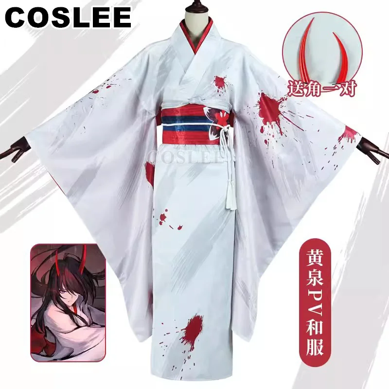 Coslee Honkai: Star Rail Acheron PV Kimono Cosplay kostým Game Suit Bunt Uniforma šaty Haori Halloween Party Outfit Women N