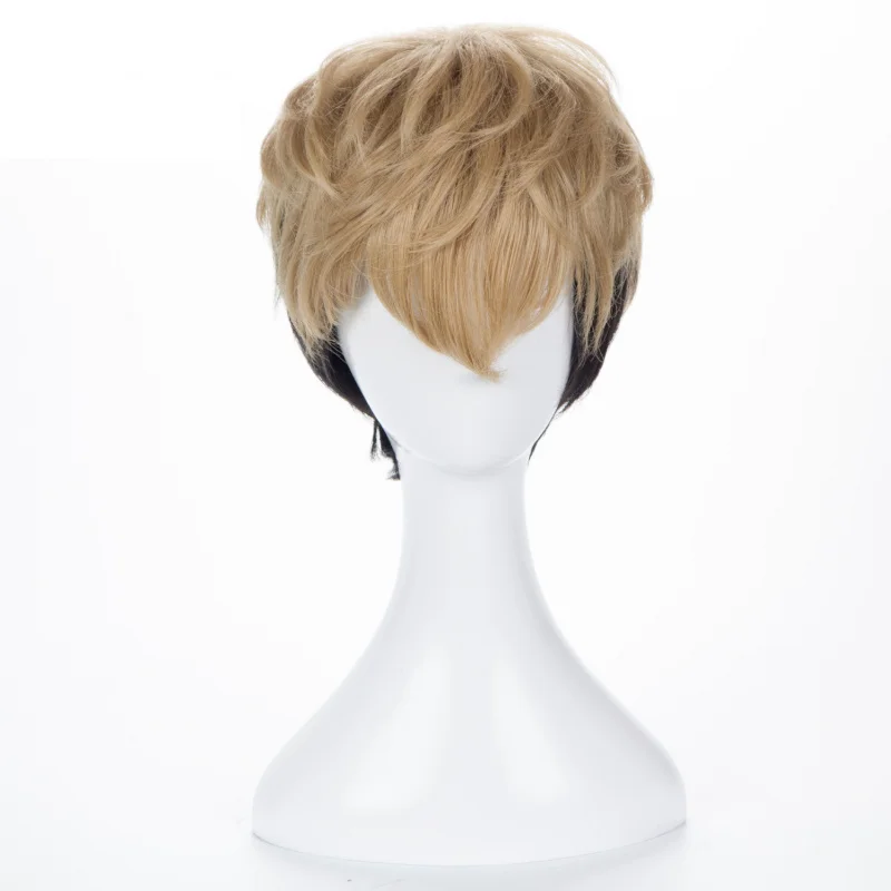 Cosplay cos parochňa zabíjanie sledovania Wu Shangyu Head Fluffy Curling Bob Haircut Parochňa