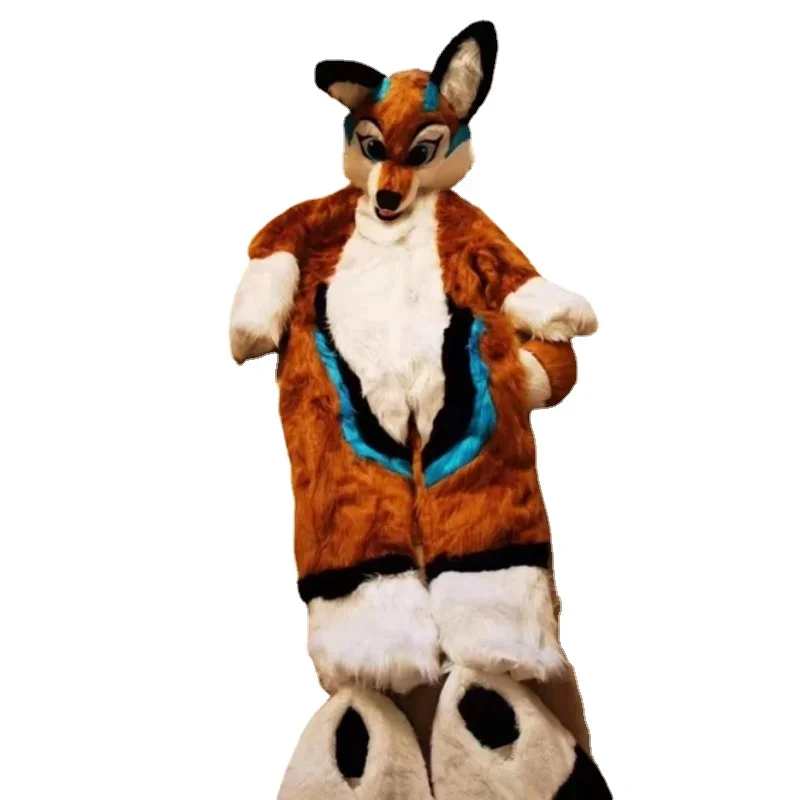 Cosplay Furry Fox Dog Cartoon Character kostým maskot kostým reklama kostým luxusné šaty kostýmy zvierat karneval