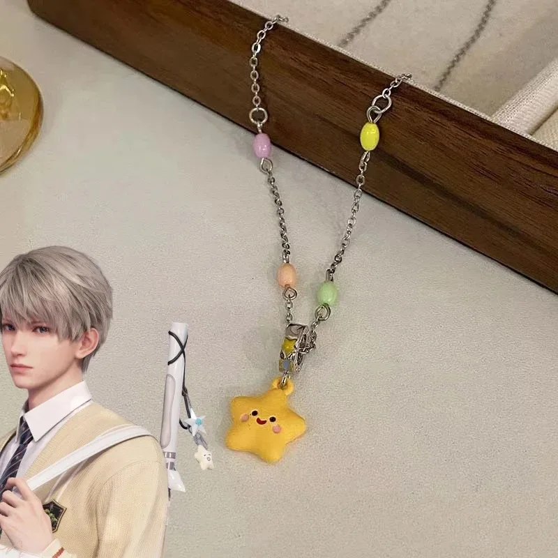Cosplay Game Love a Deepspace Xavier Pendant náhrdelník unisex roztomilý hviezdny náhrdelník Clavikulárny reťazec Vogue Jewelry Accessory Gift
