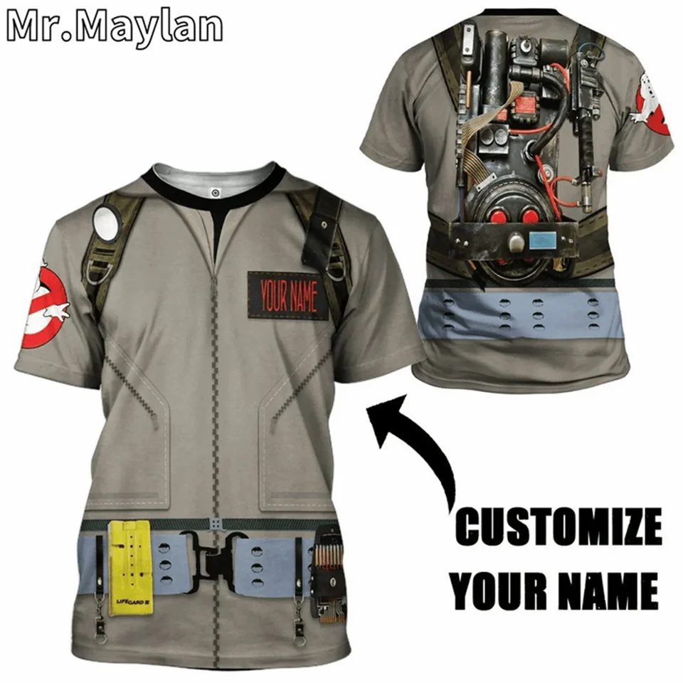 Cosplay Ghostbusters Kostým tričko 3D tlačené muži tričko harajuku módne krátke rukávy tričko letné ulisexové tričko unisex