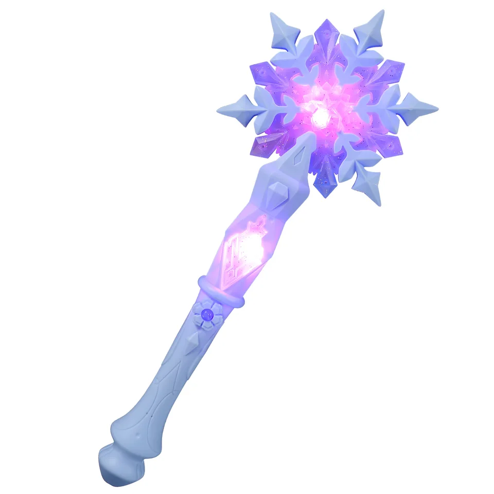 Cosplay Light Up Snowflake Wand Glow Snow Stick Glow Stick Stick Princess Queen Role Play Wand Vianočné Halloweenské darčeky