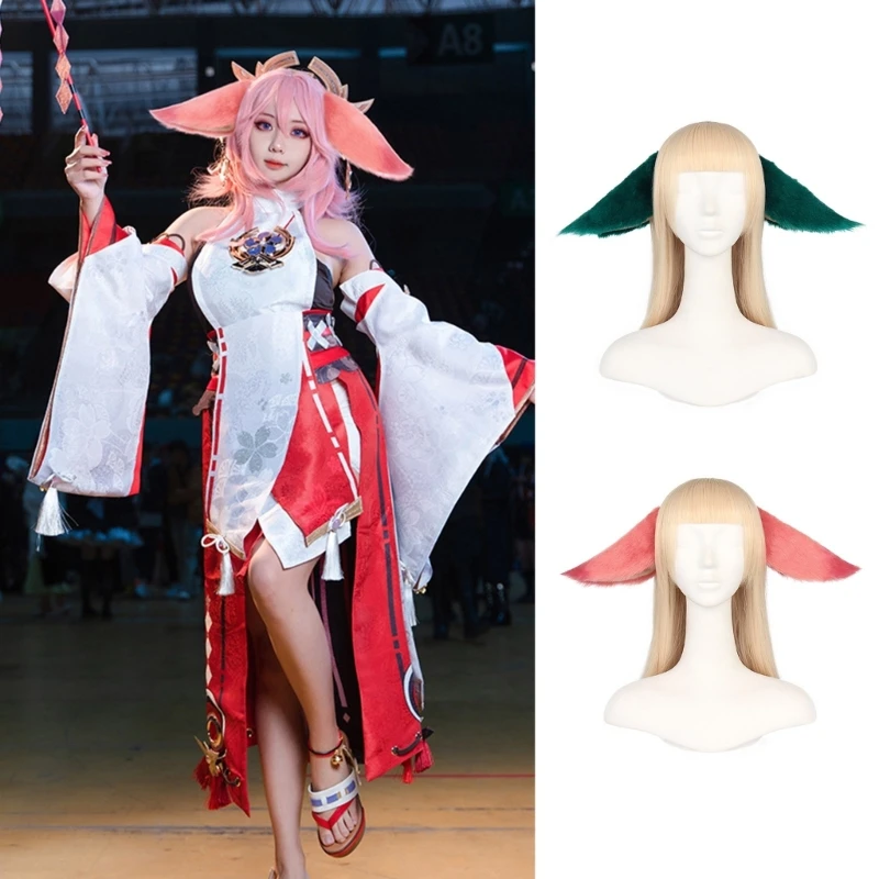 Cosplay postava líšky uši čelenka Žena Študenti umývajú tvárou na vlasy zvierat