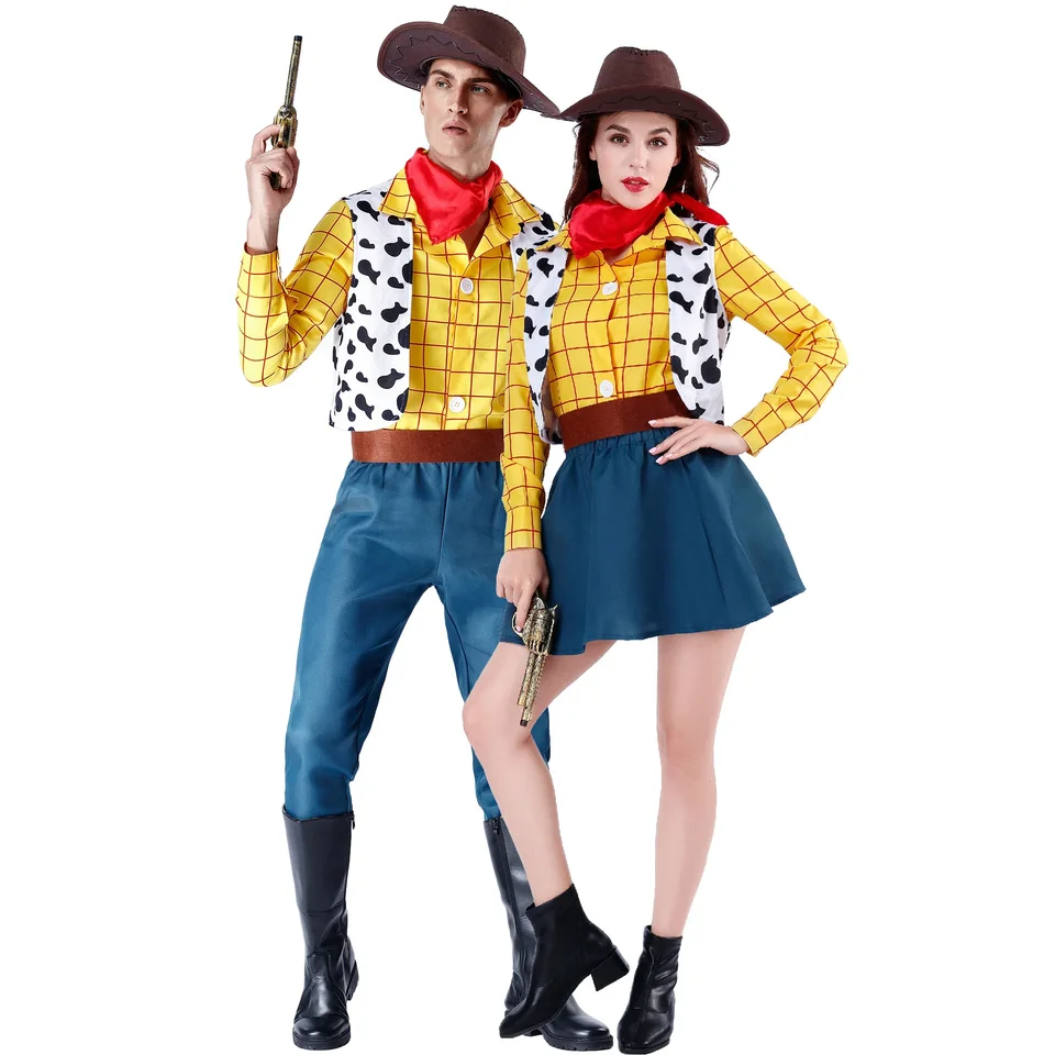 Cosplay príbeh drevené kostýmy súpravy kovbojské vianočné šaty unisex šerif Halloween Carnival Dress Up Party hračkárstvo predstavenie