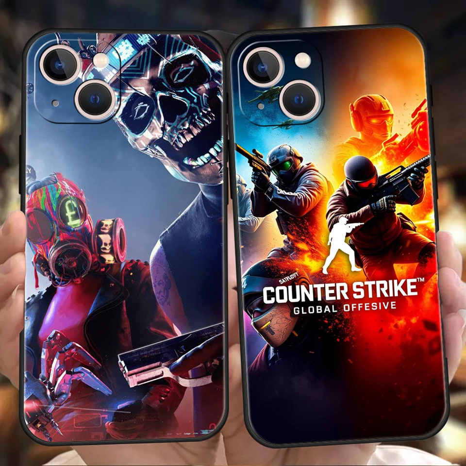 Counter Strike CS Go Hot Game Pase pre iPhone 16 15 14 13 12 Pro Max 11 Pro Max 7 8 plus xs xr Shock odolný