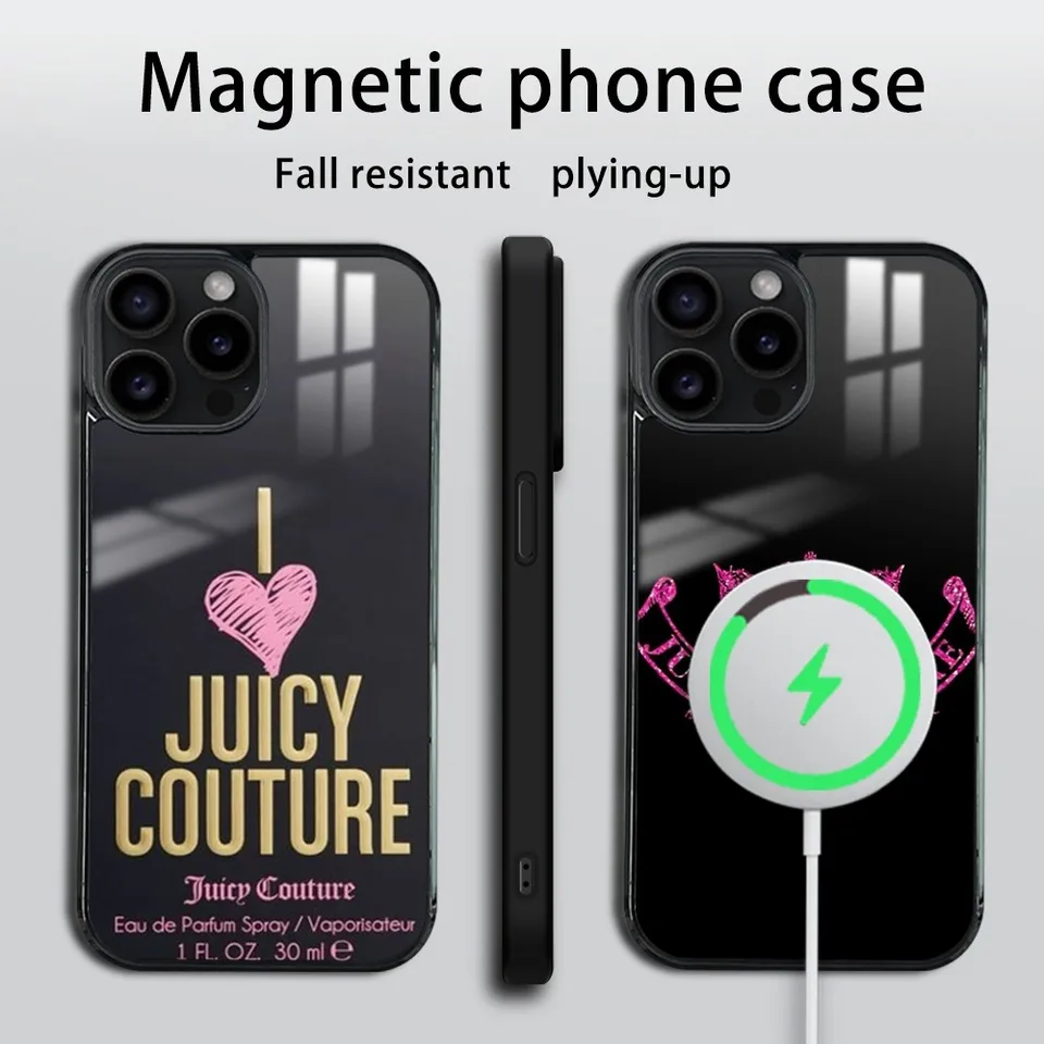 Couture j-Juicyes-s telefónny puzdro pre iPhone 16 15 14 13 12 11 Pro Max Plus Mini Magnetic Wireless Puzdro