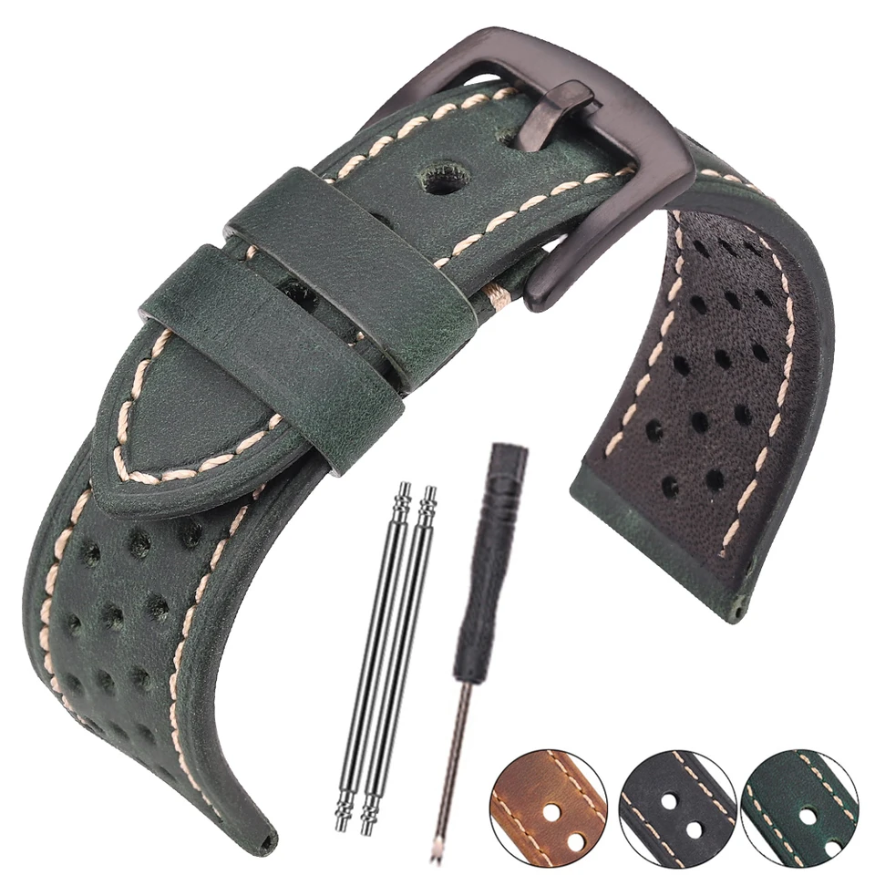 Cowhide WatchBands 20 mm 22 mm Originálne kožené vinobranie remienok na zápästie pre Samsung Galaxy Watch 46 mm náramok