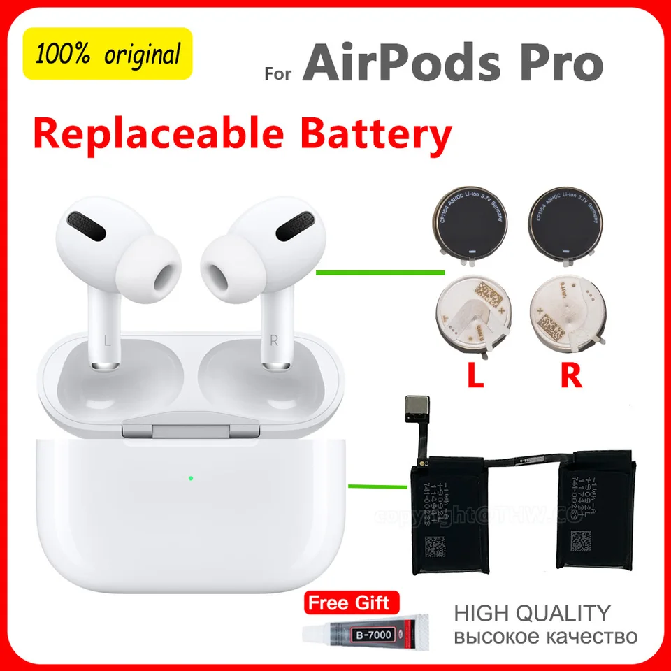 CP1154 3,7V Vymeňte batériu pre Apple AirPods Pro A2084 A2083 A2190 AirPods Pro Air PODS Pro Váži