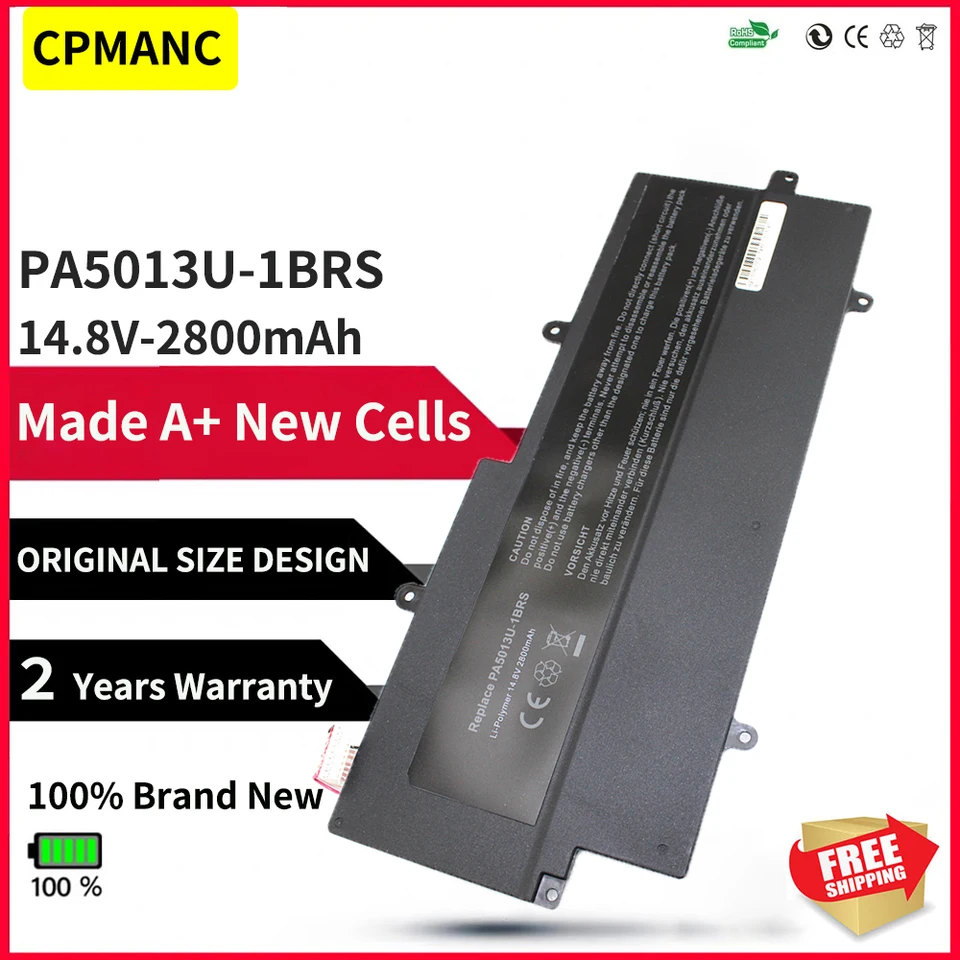 CPManc nový PA5013U-1BRS PA5013U NAPOHLATÝ batériu pre Toshiba Portege Z830 Z835 Z930 Z935 Ultrabook PA5013 14.8V 2800MAH