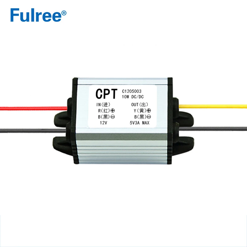 CPT 12V až 5V 3A 15W Krok nadol DC-DC napätie prevodníka 12 volt na 5 volt 3 AMP 15 watt Buck Car-napájací napájací napájací modul