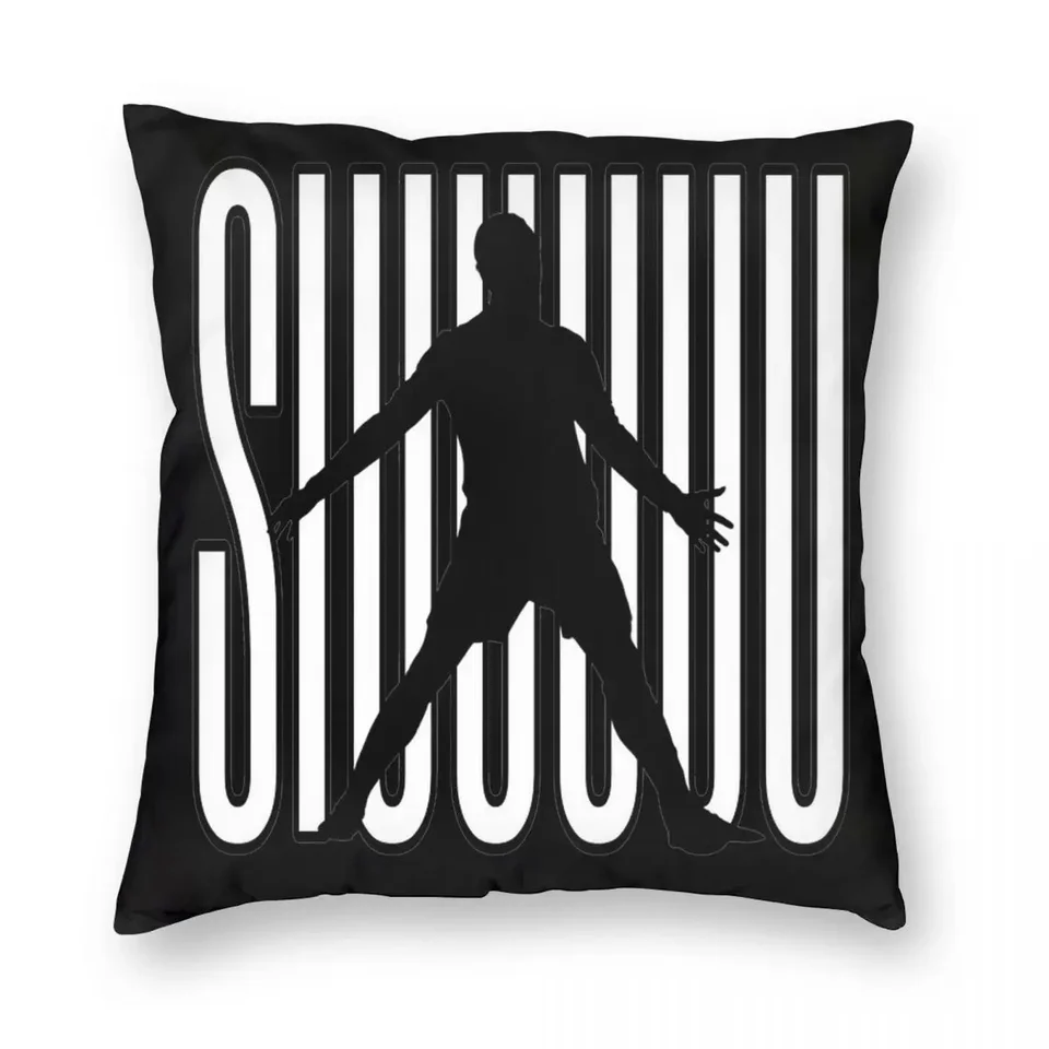 CR7 Ronaldo Futbalové futbalové vankúše tlačené polyester vankúšový kryt dekorácie vankúšový obal na vankúš Domov Zippered 40x40cm