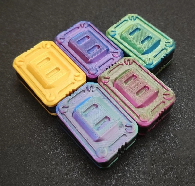 Creative 2 in 1 Fidget Slider Fashion EDC Plast Fidget Clicker Adhd Fidget Hračky Hračky na úľavu od únavy únavy