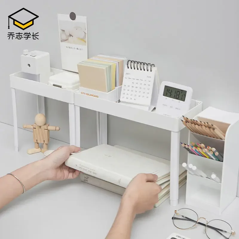 Creative Desktop Storage Rack 2/3 vrstvy stojanov Organizátorár Organizátor internátu