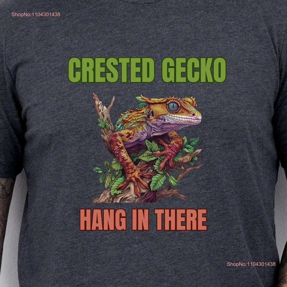 Crested Gecko T košeľa majiteľa reptilných domácich miláčikov Crestie Lover Long alebo Krátke rukávy