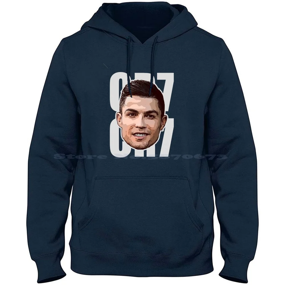 Cristiano CR7 Ronaldo Vector Art 100% Cotton Hoodie T košeľa futbalová tapeta Ronaldo
