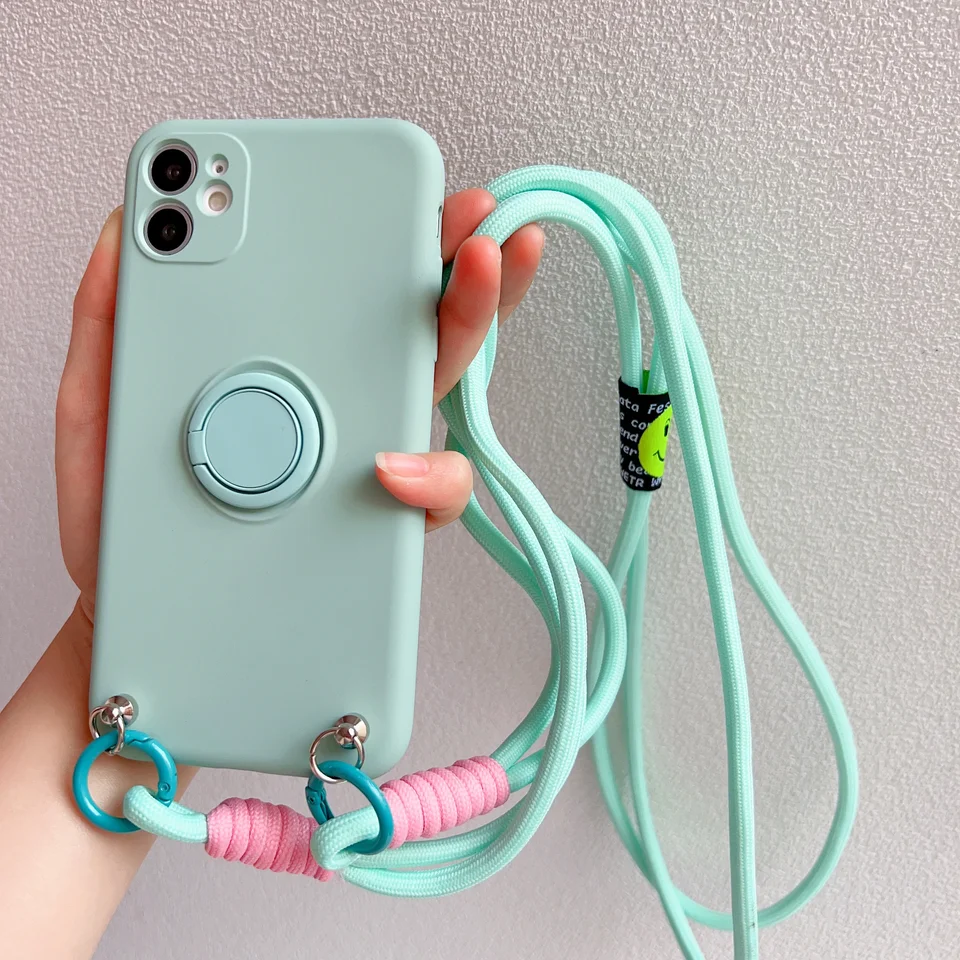 Crossbody Strap Lanyard Phone Držiteľ držiaka na držiak na puzdro pre iPhone 15 16 14 13 11 12 Pro Max Mini XR X XS 7 8 Plus SE 2020 Kryt