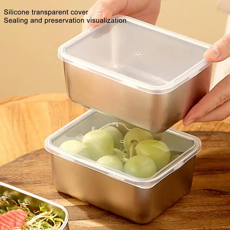 Cruss Cibuľa Storage Box Bento Kids obed kov kov čerstvé chovné puzdro pre uzatváranie jedál Vekny
