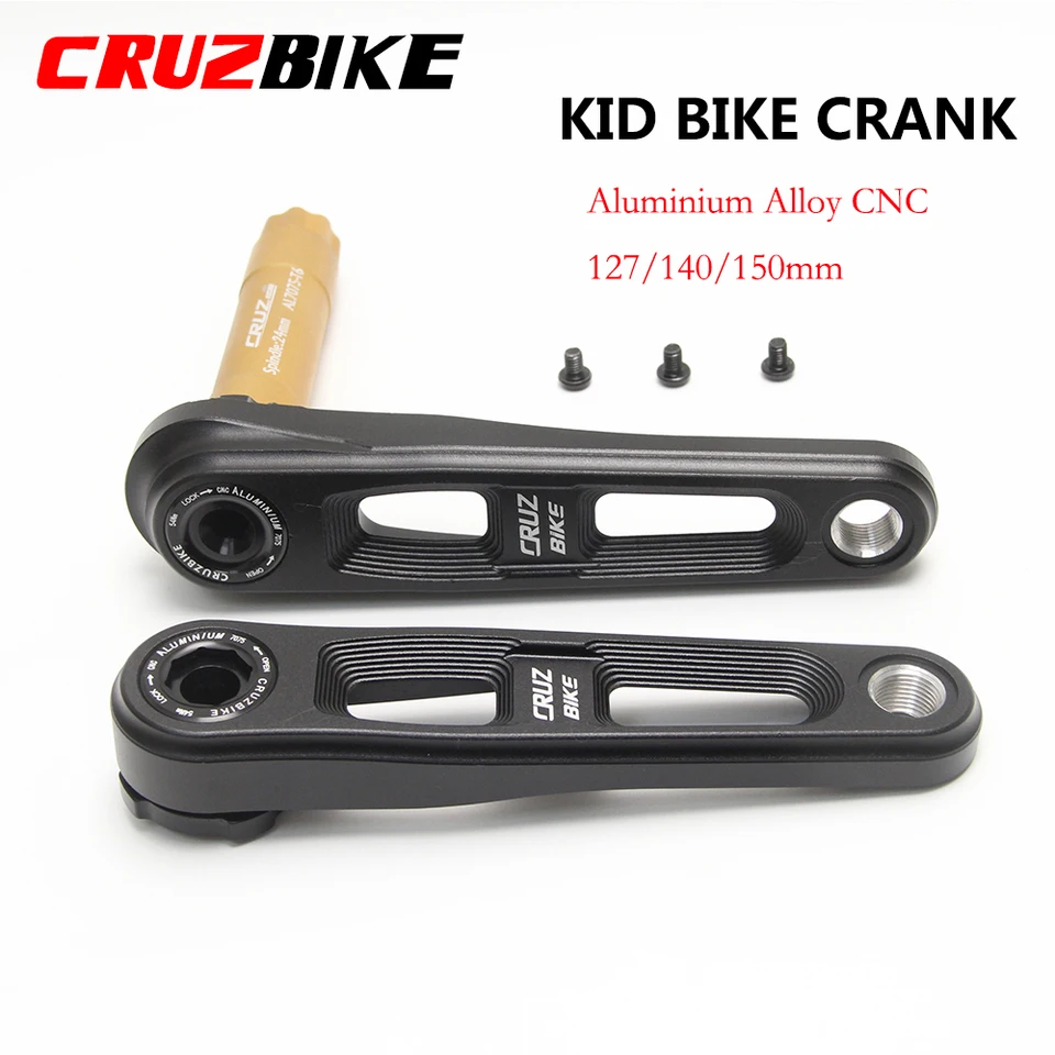 Cruzbike Detský skladací bicykel Crankset Kid's Bicycle Hollow Tech Crank Ultralight 127/140/150 mm hliníková zliatina 7075 osi 7075