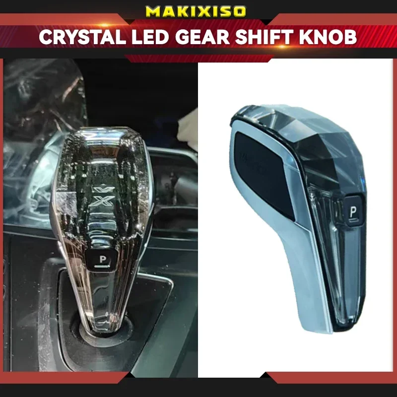Crystal 1 -Piece Set Gear Shift Gomb pre BMW X5 X6 X3 X4 F02 G30 G38 G01 G08 G02 G29 F20 F22 F30 F10 LED Vnútorné príslušenstvo