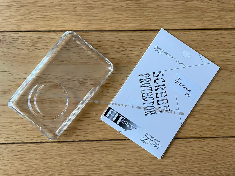 Crystal Shell PC iPod Classic Hard Case pre 6. 80 GB 6,5. 120 GB 7. 160 GB a Clear Screen Protector Ochranca Film