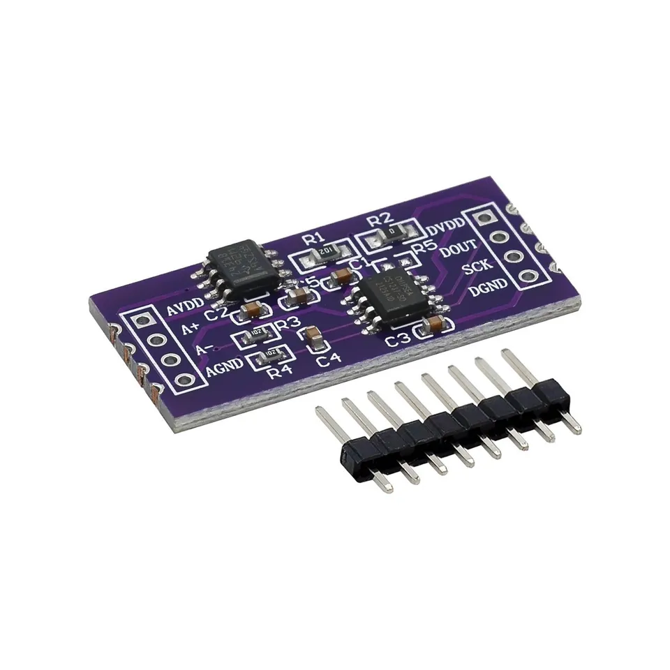CS1237 24-bitový modul ADC na palube TL431 Externý referenčný čip s jedným kanálom snímanie s hmotnosťou 24bit
