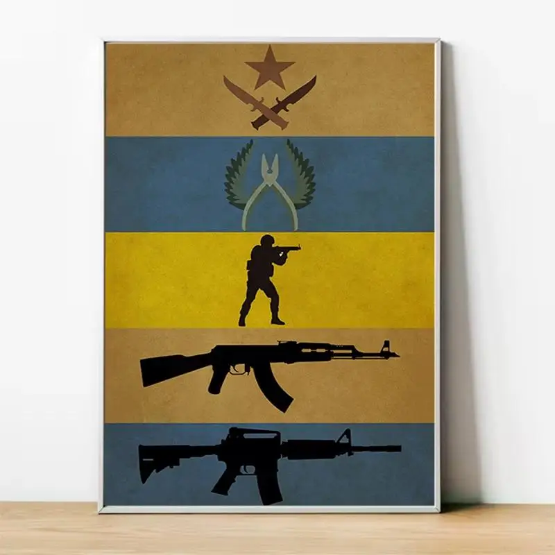 CSGO Canvas Wall Art Plagát Dekoratívna herná tlač pre obývaciu izbu Domáca dekor s dopravou zadarmo