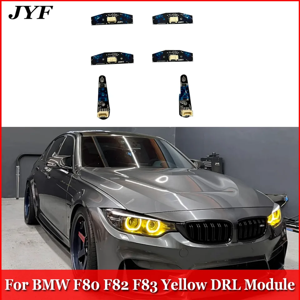 CSL žltý modul LED DRL pre BMX M3 M4 F80 F82 F83 PRE LCI Denné hmlové svetlo HIMNÉ LIGH LAMP Plug and Play Accessories