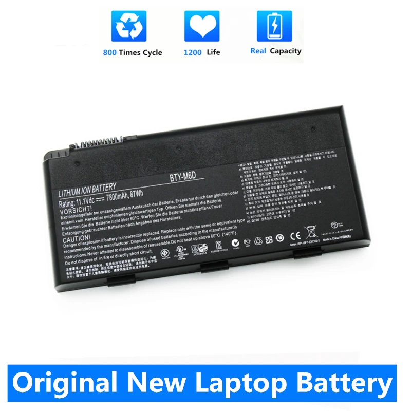 CSMHY Real 7800MAH BTY-M6D NAPLATÍ BATTERA NA MSI GT60 GT70 GX780R GX680 GX780 GT780R GT660R GT663R GX660 GT680R