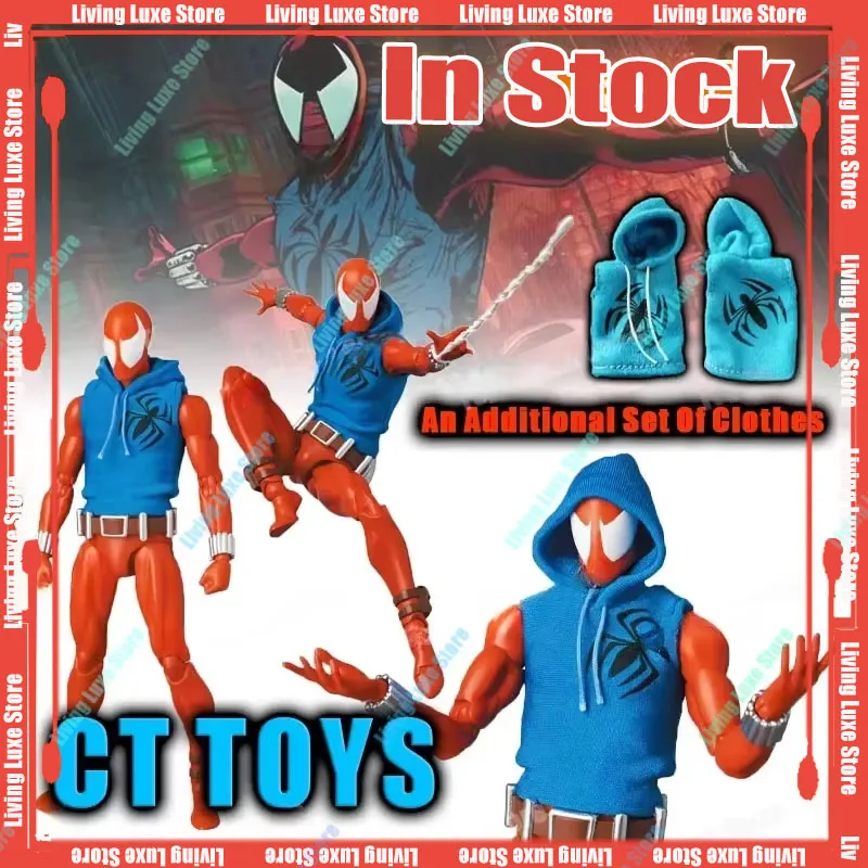 CT Hračky Scarlet Spider Action Obrázok Mafex 186 Ben Reily Figures Comic Ver. Spider-Man Anime Collection ko-figula modelu hračky darček