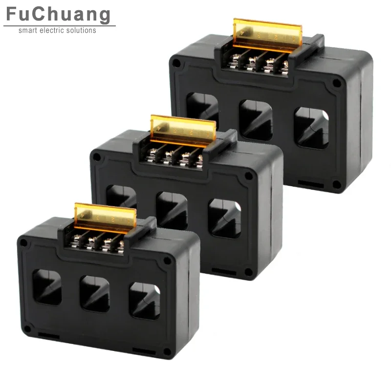 CT5 Trojfázový prúdový transformátor 50/5a 100/5a 200/5a 300/5a 3 v 1 AC senzor CT Práca s CM1 MCCB