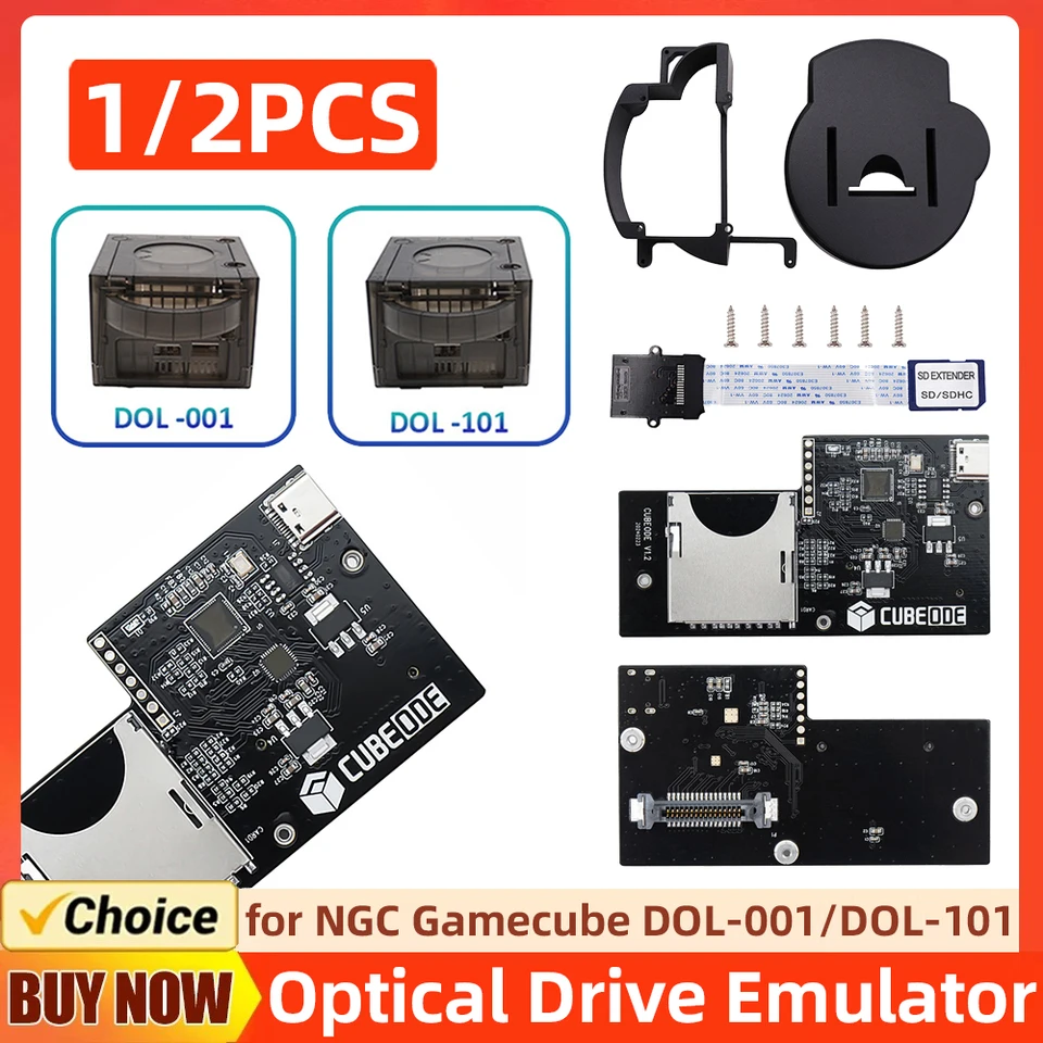 Cubeode V1.2 Emulátor optického jednotky Emulátor nie je potrebné SD2SP2/SDGECKO nahradiť pôvodnú jednotku DVD pre NGC Gamecube DOL-001 a DOL-101