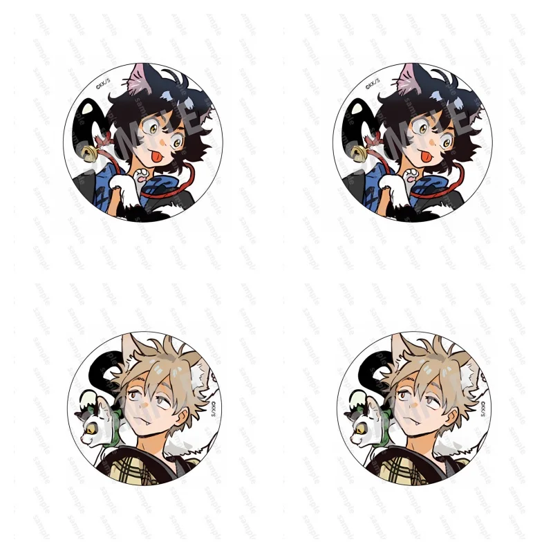 Cudzinec od pobrežných anime figúrky Hashimoto Shun Chibana Mio Metal Pins Pins Creative Decanaration Broot