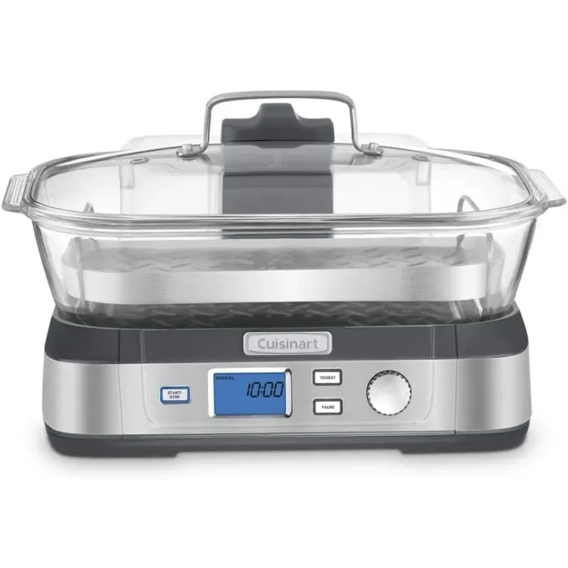 Cuisinart STM-1000 Cook čerstvý digitálny sklenený parník, jedna veľkosť, nehrdzavejúca oceľ