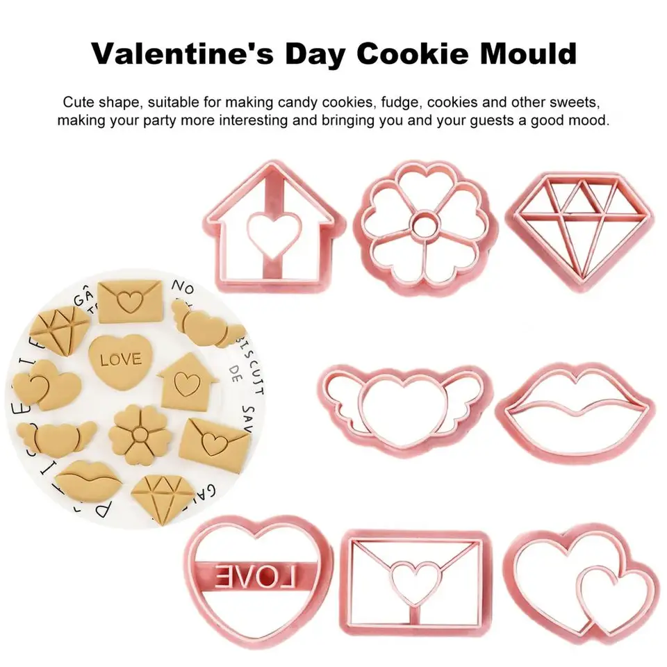 Cukor Cookie Cutter Cuil Cartoon sušienky pleseň 8ks/set karikatúra sušienky