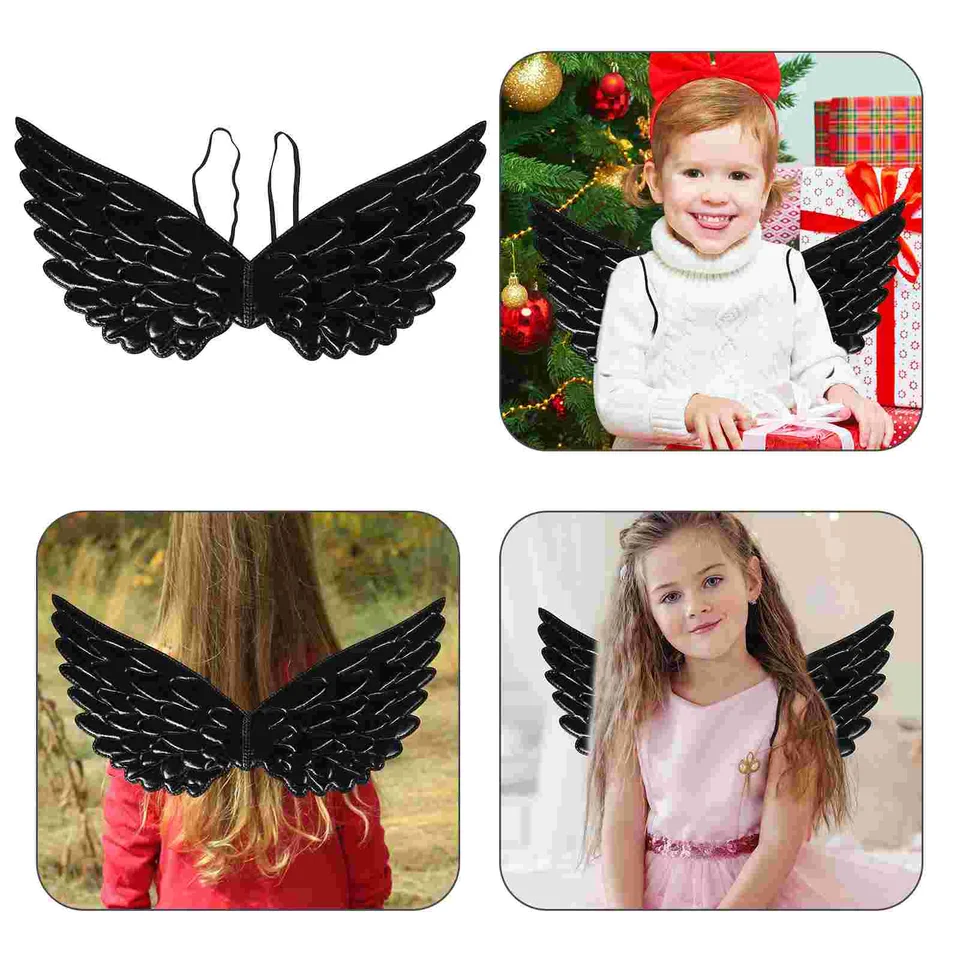 Cupid krídla čierne šaty anjel detské kostýmy rozprávkové kostýmy halloween labuť pre dievčatá predstierajú dieťa